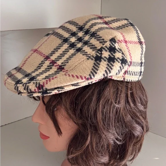 Burberry wool Nova Check cap S - Picture 2 of 12